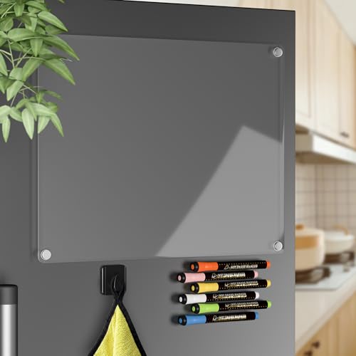 Calendrier magnétique effaçable à sec en acrylique pour réfrigérateur tableau transparent