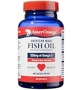 AmerOmega - Preferred Triglyceride Omega-3 Fish Oil for Heart Health Support - Wild-Caught Alaska...