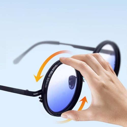 Adjustable Tint Sunglasses Rounded Polarized Glasses with ND9 Stepless for Men Lightweight Sun Glasses with UV Protection2