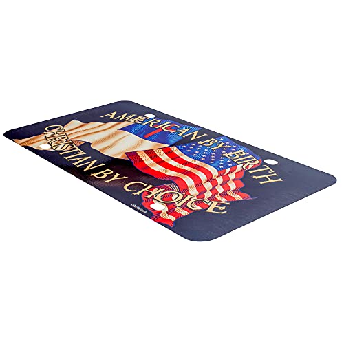 Dicksons American By Birth Christian By Choice 12 X 6 Inch Plastic License Plate #TOP3
