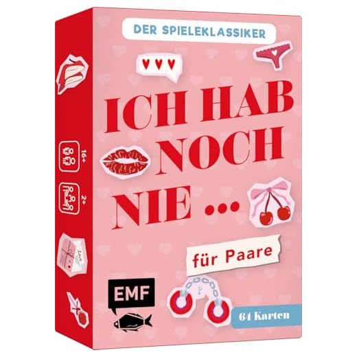 Kartenspiel: Ich hab noch nie ... - für Paare: Der witzige Spieleklassiker mit über 60 Karten für überraschende Wahrheiten und mehr Zeit zu zweit - ab 16 Jahren