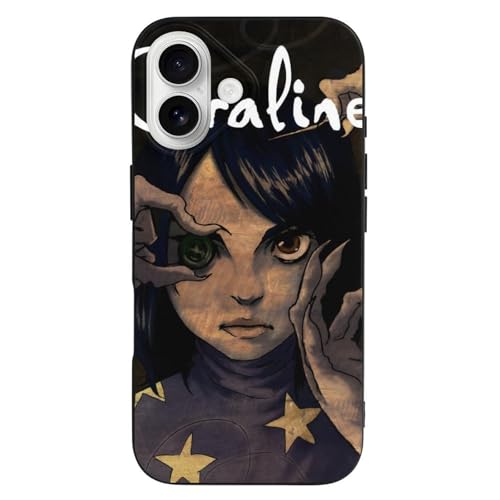 iPhone 16 �p �P�[�X Coraline �R������ �X�}�z�P�[�X TPU �ی�J�o�[ �g�уJ�o�[ �����Y�ی� ���C�����X�[�d�Ή� �w��h�~ ������ �Ռ��z�� ���΂ݖh�~ �l������~ �X�����h�~ �I�V���� �y�� �y���^ ���킢��