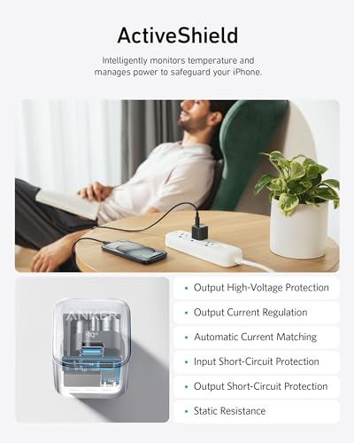 Anker Nano Charger, 2-Pack 20W Compact Fast Charger with PowerIQ Technology, for iPhone 15/15 Plus / 15 Pro / 15 Pro Max, Galaxy, Pixel 4/3, iPad, and More (2 USB-C Cables Included) - Image 4