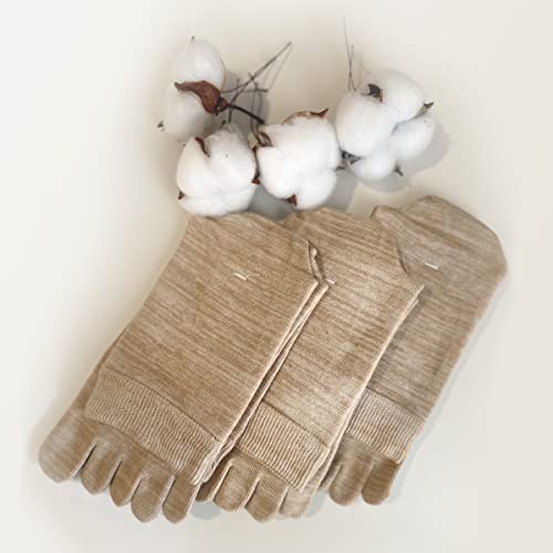 Organic Cotton Toe Socks for Men Split Athletic Bunion Spacer Foot Alignment Individual Separator Socks3