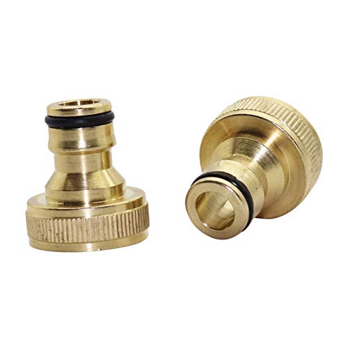Conectores rápidos de cobre con rosca hembra de 1/2 3/4 para riego de jardinería 4