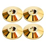 4 Stück Lautsprecher Spikes, Lautsprecherfüsse und Lautsprecher Füße, Effektive Lautsprecher Entkopplung und Absorber Lautsprecher, Goldene Spikes Lautsprecher für Optimale Klangqualität
