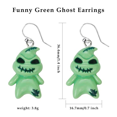Halloween Earrings for Women Spooky Ghost Earrings Studs Bat Earings Accessories Matching Ghostface Costume Hocus Pocus Party Favors as Cute Halloween Gifts Basket Stuffers Christmas Jewelry3