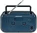 Crosley CR3041A-NV Forte Portable AM/FM Radio with Bluetooth Receiver, Navy