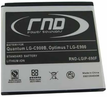 RND Li-Ion Battery (LGIP-690F SBPL0101901) for LG Quantum (LG-C900B) Optimus 7 (E900)