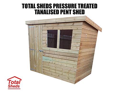 20ft x 6ft (6.0m x 1.8m) Pent Shed Pressure Treated Tanalised Timber Fast & Free Delivery