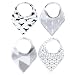 Baby Bandana Drool Bibs for Drooling and Teething 4 Pack Gift Set For Boys “Wild Set” by Copper Pearl