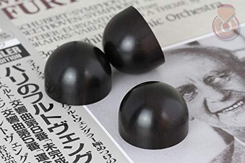 Lysee Plug & Connectors - HIFI Audio Hemisphere Column Speaker Amplifier Shock Absorber Feet Pad Vibration Stands Ebony Anti-shock Self-adhesive - (Color: 33mm 19mm, Bundle: 4pcs)