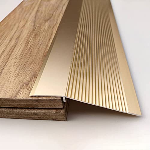 10Cm Extra Wide Floor Transition Strip Aluminum, Carpet/Tile Threshold Reducer For Vinyl Flooring, Home Walkers Entry Ramp (Color : Gold 1, Size : Length 0.9M/35 In) #TOP25