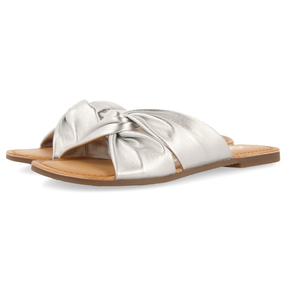 GIOSEPPO AGIRA, Women's Flat Sandals, Silver, 35 EU, metallic silver, 3 UK