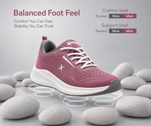 Image of Kraasa Men's Running Shoes | Breathable Mesh Upper | Lightweight Phylon Sole | Cushioned EVA Insole | Comfortable Sports & Casual Sneakers for Gym, Walking & Daily Use