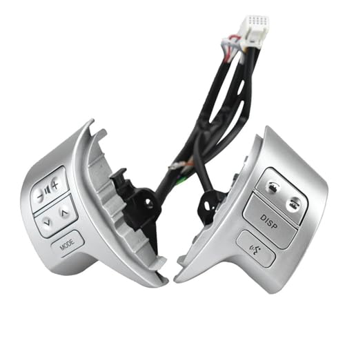 Interrupteur volant Toyota Corolla ZRE15 boutons de contrôle audio et téléphone argenté 2007-2009