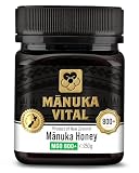 Manuka Vital MGO 800+ Manuka Honig - 100% Echter Premium Manukahonig aus Neuseeland mit zertifiziertem Methylglyoxal Gehalt - mit Analyse-Zertifikat (250g)