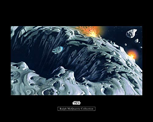Komar Wandbild | Star Wars Classic RMQ Asteroid | Kinderzimmer, Jugendzimmer, Dekoration, Kunstdruck | ohne Rahmen | WB128-50x40 | Größe: 50 x 40 cm (Breite x Höhe)