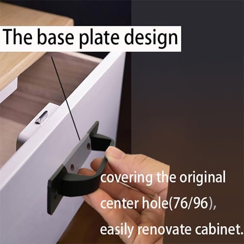 Westablize 12 Pack 4 1/4 Inch 108 mm Flat Black Cabinet Handles Aluminum Cabinet Pulls Drawer Pulls 4 1/4 Inch FlatBlack 12