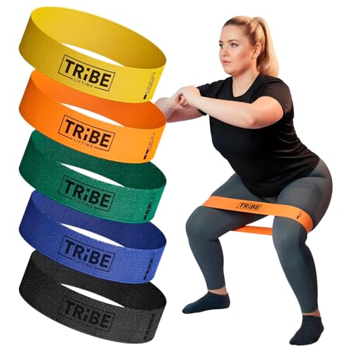Tribe Lifting Fabric Resistance Bands for Glutes & Legs |