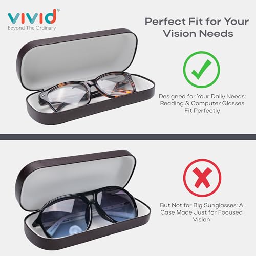 Image of VIVID Vision Unisex Adult Eyewear Specs Case Cover | Screw Driver | Free Cloth | Protect Eye Glasses | Chashma Dibbi | Spectacle Box | HINGE-SPRING | Metal | 3 IN 1