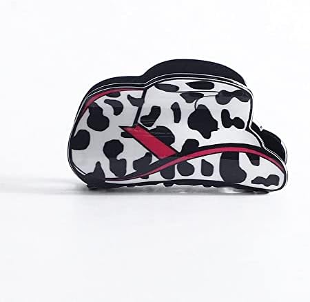 WEISHA Hair Claw 1PC Western Cowboy Hat Cowboy Boots Shape Hair Claw Clip Acrylic Hair Grab Clip Geometric Shark Clip Fashion Hair Accessories(E)