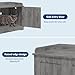 31.5 Inch Wooden Cat Litter Box Enclosures,Hidden Litter Box,Pet House with Barn Door,Large Capacity/Ventilated/Fit Most of Litter Box,for All Kinds of Cats