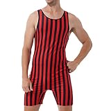 YONGHS Men's One Piece Swimsuit Bikini Water Sports Super Speed Dry Charm Men Surfing Bodysuits Red&