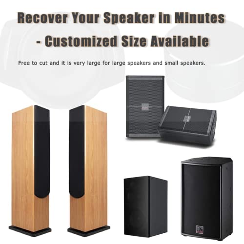 Eboxer Speaker Grill Cloth 1.7M X 0.5M Speaker Mesh Cloth Stereo Fabric Speaker Dustproof Sunproof Protective Grille Cover/Protector (Black) #TOP2