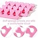 Piriuuo 12 Pcs Sponge Toe Separators for Pedicure, Soft Foam Toe Separators Comfortable Toe Separators for Women Flexible Toe Spacers for Pedicures Toe Dividers for Women Nail Art Pedicure Manicure