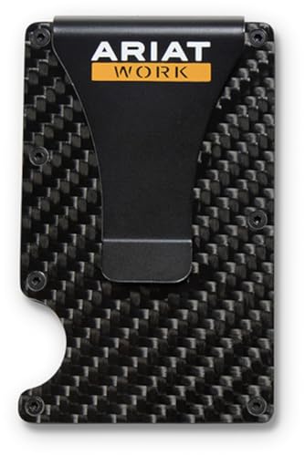 ARIAT Mens Work Wallet Utility Carbon Fiber Black A34011012