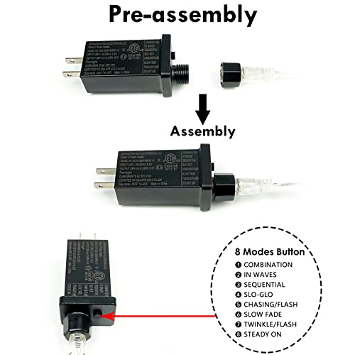 Kaq- 115Ft 300Led Christmas String Lights Indoor/Outdoor, Green Wire Tree Lights Waterproof With 8 Modes, White Plug In String Lights For Party Wedding Garden Xmas Decoration (Cool) #TOP2