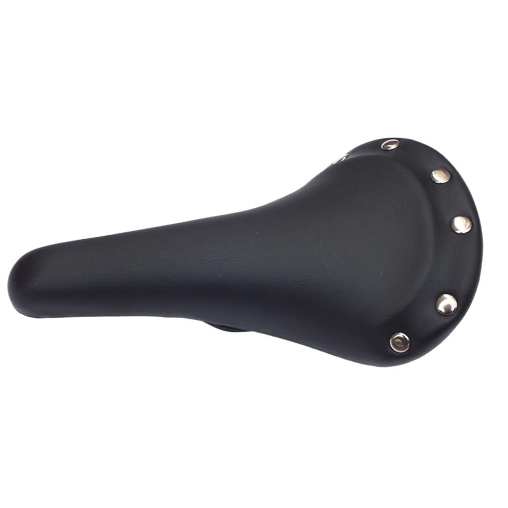 VFdthR Bike Seat Vintage Rivet Bike Saddle Cushion Bicycles Shock Absorber Seat Spare Parts(Black)