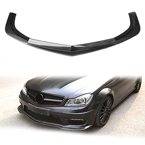 Séparateur inférieur pour Benz W204 C63 lèvre pare-chocs avant noir brillant