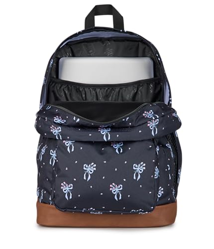 Image of JanSport Cool Backpack with 15-inch Laptop Sleeve, Large Computer Bag Rucksack with 2 Compartments, Ergonomic Straps, Pastel Petals - Black