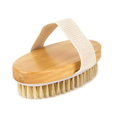Iriisy Cuerpo Cepillo para Limpiar Espalda, Exfoliar la Piel, Masaje Corporal, Suave Natural Cerdas Cepillo, Limpar… - Imagen 3