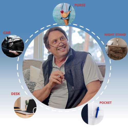 Optix 55 Reading Glasses Men - Half Frame Readers - Pack Of 2 Mens Reading Glasses - Fashion Men's Readers With Pouch - Comfortable Gunmetal Frame With Rubber Tip Temples (Gunmetal Grey, 150.00) #TOP5