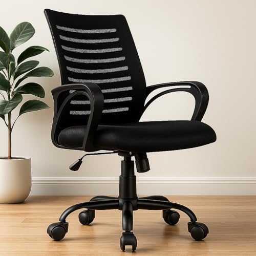 ROSE® Elite | 3 Years Brand Warranty | Ergonomic Office Chair, Study, WFH, Revolving, Rolling, Desk, Task, Laptop,...