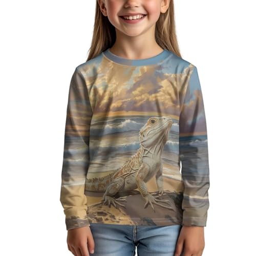 Image of Uourmeti Long Sleeve Tops for Boys Graphic T Shirts Teen Girls Active Pullover Tees