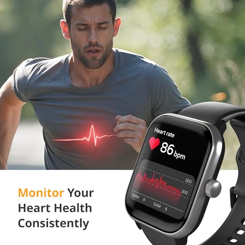 Image of Spade & Co Health Smartwatch 4 - Smartwatch for Men & Women, Heart Rate, Sleep & SpO2 Monitor, Pedometer, Fitness Tracker, Answer /Make Calls IP68 Waterproof iOS & Android Compatible
