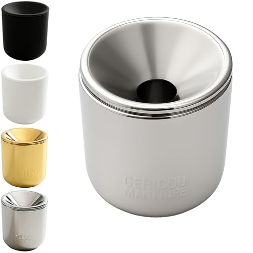 GC Embroidery Cup Ashtray Stick Tray Compatible with Iqos 3 Duo Heets Iluma Terea Glo Neo-Sticks Accessories, Silver