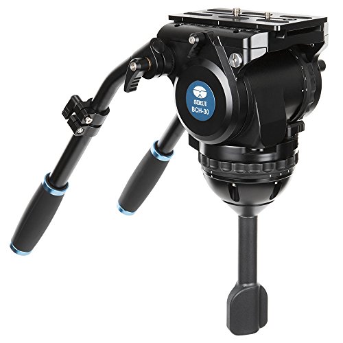 SIRUI Bch 30 Fluid Video Tilt Head/Pocket Step Friction, Weighs 4.6 kg 100 mm (Hemisphere) Aluminium Black