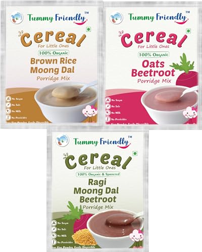 Image of TUMMY FRIENDLY Foods Certified Organic Porridge Mixes Trial Packs (3, Stage2-3x50g)