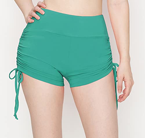 Image of ALWAYS Faux Leather Shorts - High Waist Active Stretch Yoga Short Pants for Women