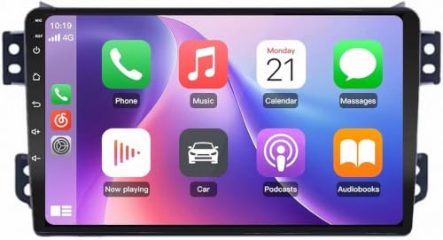 Autoradio Android CarPlay sans fil et Android Auto écran 9" 8 cœurs pour Suzuki Splash 2008-2014