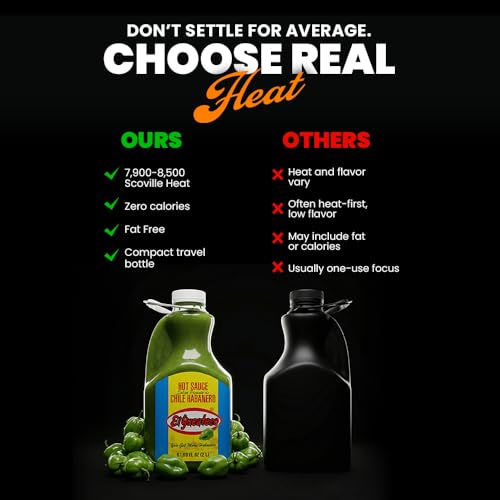 Image of El Yucateco Green Habanero Hot Sauce, Authentic Mexican Chile Habanero Sauce, 8 fl oz (240 ml), Gluten Free (Half Gallon)