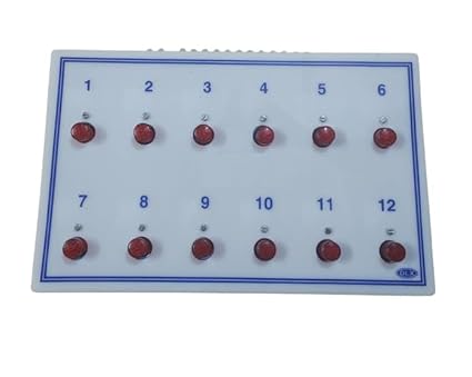 Dehmy Staff Calling system/Bell Indicator system/nurse calling system with Bell Indictor for Offices, Hotels, Hospitals Etc. (12 points) (BI12)