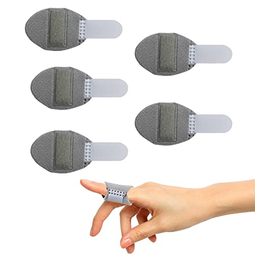 Férula de Nudillos 5 PCS Rotos Férula de Dedo Dedo Extensión Férula Férula para Dedo Gatillo Férula de Dedo Soporte para Dedos Férulas de Dedo para Enderezar Férula de Dedo Ajustable para Todos Dedos Cover