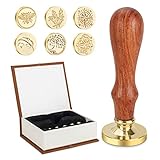 Qué puedes conseguir: juego de sellos de cera con 1 mango de madera rojo, 1 árbol de la vida, 1 sello de hierba, 1 sello de abeja, 1 te amo, 1 sello de pluma, 1 sello de brújula y 1 * Exquisita caja de regalo.