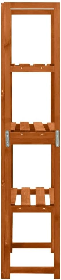 Wooden Trellis with Shelves, Garden Trellis Wooden Plant Stand with 3 Shelves, 21.7"x11.8"x55.1" Solid Fir Wood,-662